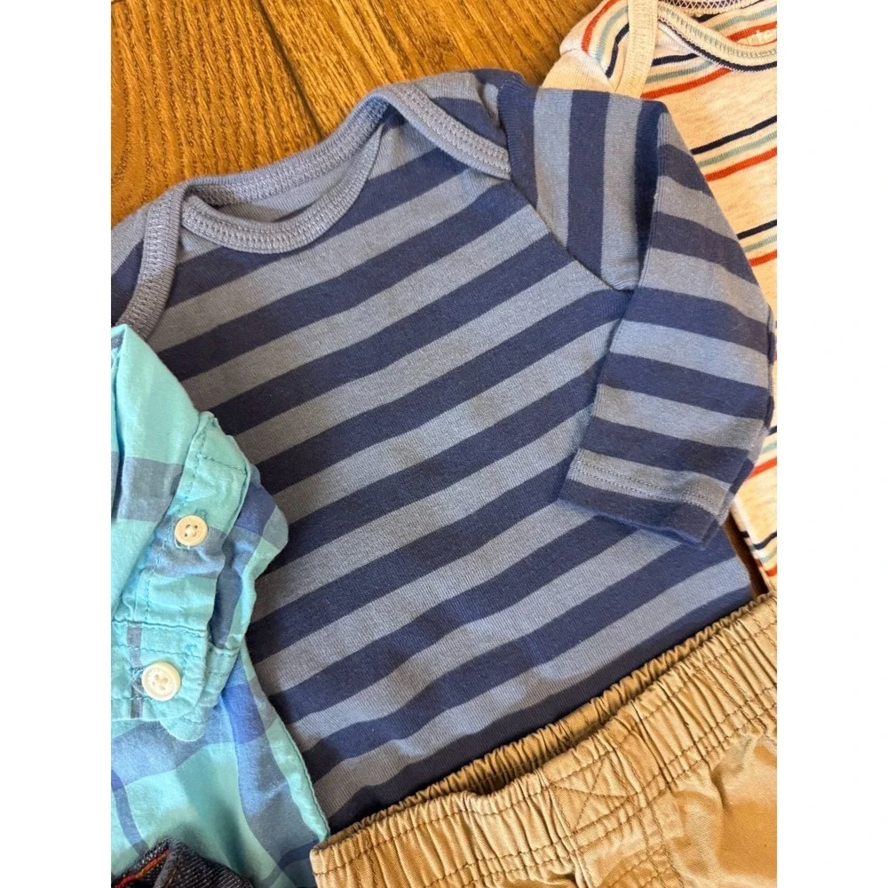 Carter's Baby Boy 3 Months Outfits Lot Jeans Pants Bodysuits‎ Shirts Clothes